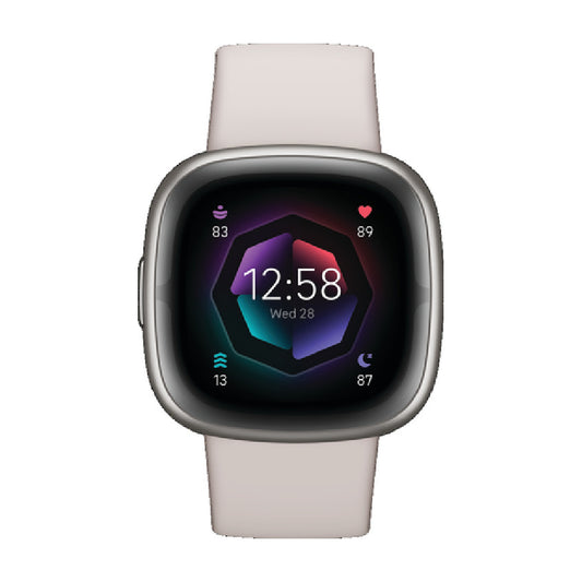 Fitbit Sense 2 - Lunar White/Platinum